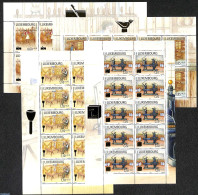 Luxemburg 2011 Handicraft Professions, 4 M/ss, Mint NH, Art - Handicrafts - Unused Stamps