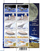 Belgium 2009 Aviation History M/s, Mint NH, Transport - Concorde - Aircraft & Aviation - Space Exploration - Zeppelins - Ongebruikt