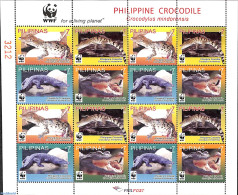 Philippines 2011 WWF, M/s With 4 Sets, Mint NH, Nature - Crocodiles - World Wildlife Fund (WWF) - Filipinas