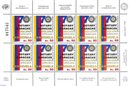 Venezuela 1996 Rotary M/s, Mint NH, Various - Rotary - Rotary Club