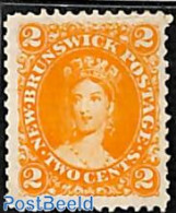 Canada 1860 2c, Orange, Unused Without Gum, Unused (hinged) - Nuevos