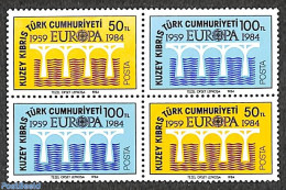 Turkish Cyprus 1984 Europa 2x2v [+], Mint NH, History - Europa (cept) - Art - Bridges And Tunnels - Ponts