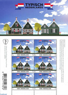 Netherlands 2021 Typical Dutch, Wooden Houses M/s, Mint NH, Art - Architecture - Ongebruikt