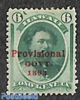 Hawaii 1893 6c, Stamp Out Of Set, Unused (hinged) - Hawaï