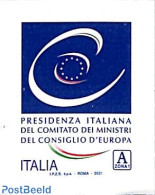 Italy 2021 European Council Chairmanship 1v S-a, Mint NH, History - Europa Hang-on Issues - Autres & Non Classés