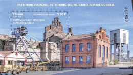 Spain 2022 World Heritage, Mercuria Almaden E Idrija S/s, Mint NH, History - Science - World Heritage - Mining - Ungebraucht