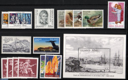 Iceland 1987 Yearset 1987 (16v+1s/s), Mint NH, Various - Yearsets (by Country) - Neufs