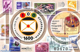 Hungary 2022 Hunfilex S/s, With Black Number, Round Perforation, Mint NH, Nature - Various - Butterflies - Hunting - S.. - Unused Stamps