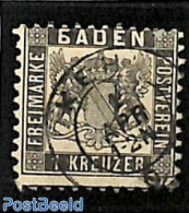 Germany, Baden 1862 1Kr, Used, Used Stamps - Otros & Sin Clasificación