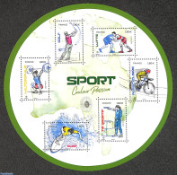 France 2023 Sport S/s, Mint NH, Sport - Cycling - Golf - Shooting Sports - Sport (other And Mixed) - Weightlifting - Unused Stamps