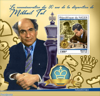 Niger 2022 30th Memorial Anniversary Of Mikhail Tal, Mint NH, Sport - Chess - Schaken