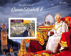 Maldives 2016 Queen Elizabeth II, S/s, Imperforated, Mint NH, History - Kings & Queens (Royalty) - Koniklijke Families