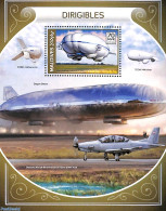 Maldives 2018 Dirigibles S/s, Mint NH, Transport - Zeppelins - Zeppeline