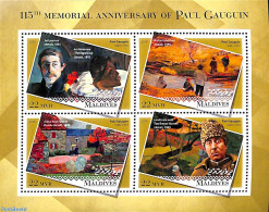 Maldives 2018 Paul Gaugin 4v M/s, Mint NH, Art - Modern Art (1850-present) - Paintings - Paul Gauguin - Maldive (1965-...)