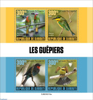 Djibouti 2023 Bee-eaters, Mint NH, Nature - Bees - Birds - Butterflies - Gibuti (1977-...)