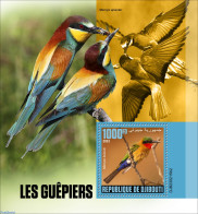 Djibouti 2023 Bee-eaters, Mint NH, Nature - Bees - Birds - Djibouti (1977-...)