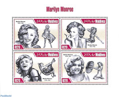 Maldives 2013 Marilyn Monroe 4v M/s, Mint NH, Performance Art - Marilyn Monroe - Movie Stars - Schauspieler