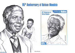 Maldives 2013 Nelson Mandela S/s, Imperforated, Mint NH, History - Nelson Mandela - Maldivas (1965-...)