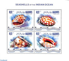 Maldives 2013 Shells 4v M/s, Mint NH, Nature - Shells & Crustaceans - Vita Acquatica