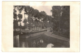 TRÈS BELLE CARTE PHOTO 1919 : BELLE VUE SUR PÉNICHE - CARTE ÉCRITE À ROUBAIX - 59 NORD - Embarcaciones