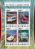 Djibouti 2016 High Speed Trains, Mint NH, Transport - Railways - Trains