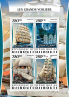 Djibouti 2016 Tall Ships , Mint NH, Transport - Ships And Boats - Schiffe