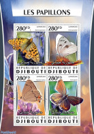 Djibouti 2016 Butterflies, Mint NH, Nature - Butterflies - Flowers & Plants - Djibouti (1977-...)