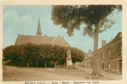 37* REUGNY  Eglise  Mairie  Monument Aux Morts        RL23,1499 - Reugny