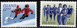 ISLANDIA 1983 - ICELAND - DEPORTES AL AIRE LIBRE - YVERT 556/557** - Sci