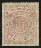 Luxembourg  .  Y&T   .   16   .    (*)    .  1865-73  .  Percés En Lignes Colorées  .   Neuf Sans Gomme - 1859-1880 Armarios