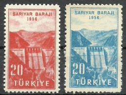 Turkey; 1956 Inauguration Of Sariyar Dam (Complete Set) MNH** - Nuevos