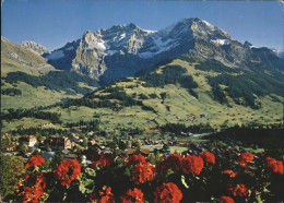 11337577 Adelboden Blick Auf Den Ort Mit Lohner Tschingelochtighorn Adelboden - Sonstige & Ohne Zuordnung