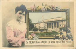 71* CHALON S/SAONE  « je Vous Envoi Ces Fleurs »        RL35.1054 - Chalon Sur Saone