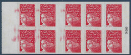 Carnet 10 Timbres N°3085-C4 Avec Variété Taches De Couleurs + Ra De Fraternité Obstrué Sur 4 Timbres Intéressant ! - 1997-2004 Maríanne Du 14 Juillet