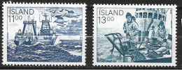 ISLANDIA 1983 - ICELAND - INDUSTRIA DE LA PESCA - BARCOS - YVERT 553/554** - Ungebraucht