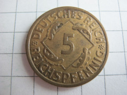 Germany 5 Reichspfennig 1935 A - 5 Rentenpfennig & 5 Reichspfennig