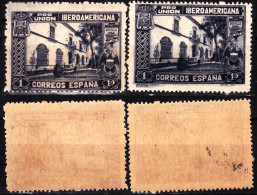 SPAIN 1930 Ibero-American Exposition. Mi. 549 (1Pta) In 2 Color Shades, MNH - Nuovi