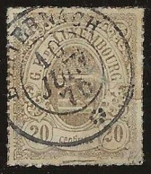 Luxembourg  .  Y&T   .   19     .    O   .    Oblitéré - 1859-1880 Stemmi