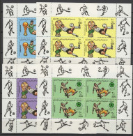 Libya 1982 Football Soccer World Cup Set Of 4 Sheetlets MNH - 1982 – Espagne