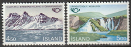 ISLANDIA 1983 - ICELAND - NORDEN'83 - PAISAJES - YVERT 549/550** - Ongebruikt