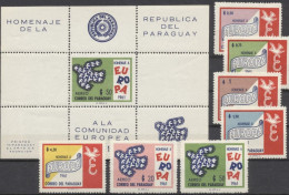 Paraguay 1961, Europe, 7val +BF - Paraguay