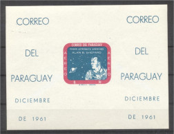 Paraguay 1961, Space, Shepard, BF IMPERFORATED - Paraguay