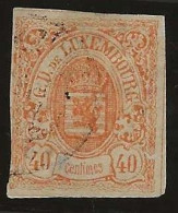 Luxembourg  .  Y&T   .   23  (2 Scans)    .    O   .    Oblitéré - 1859-1880 Stemmi