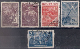 Russia 1942, Michel Nr 842-46, Used - Oblitérés