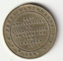 MEDAGLIA 1856 REGNO LEOPOLD BELGIO (MDG39.5 - Autres & Non Classés