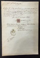 Italy. S. Nicola Baronia. 1885. Quietanza Di Pagamento, Con Marca Da Bollo A Tassa Fissa Di C.5 + Bollo COMUNE - Historical Documents