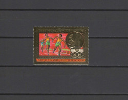 Central Africa 1980 Olympic Games Moscow, Athletics Gold Stamp MNH - Verano 1980: Moscu
