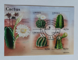 N° 7202 à 7205       Les Cactus   -  Oblitérés - Liberia