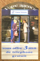 TICKET TÉLÉPHONE VOTRE AGENCE PREPAID PREPAYÉE CALLING CARD NO TELECARTE PHONECOTE SCHEDA PHONE CARD - Biglietti FT