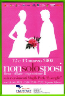 Advertising Postcard- Non Solo Sposi, Bisceglie 12 E 13 Marzo 1995. Standard Size, New, Divided Back. - Expositions
